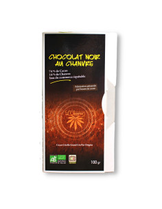Chocolat noir artisanal au chanvre biologique - L' Chanvre