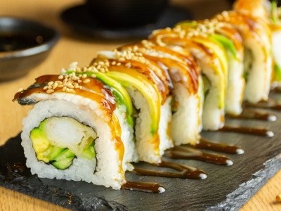 Recette chanvre et CBD : sushis à la feta au raifort et aux graines de chanvre